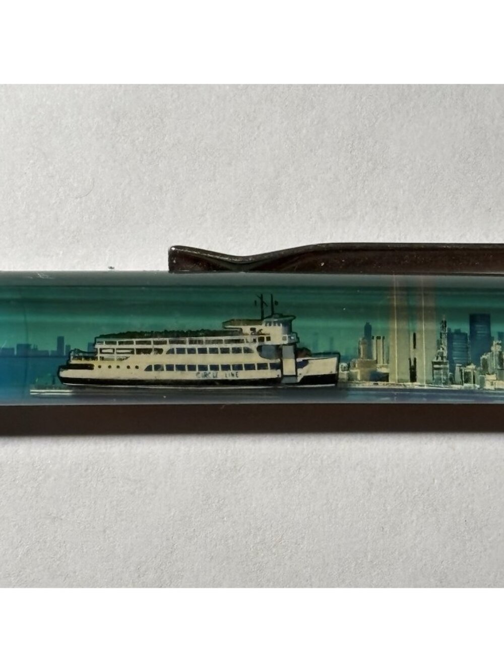 Statue of Liberty New York Floaty Pen Ferry Boat Twin Towers World Trade Center